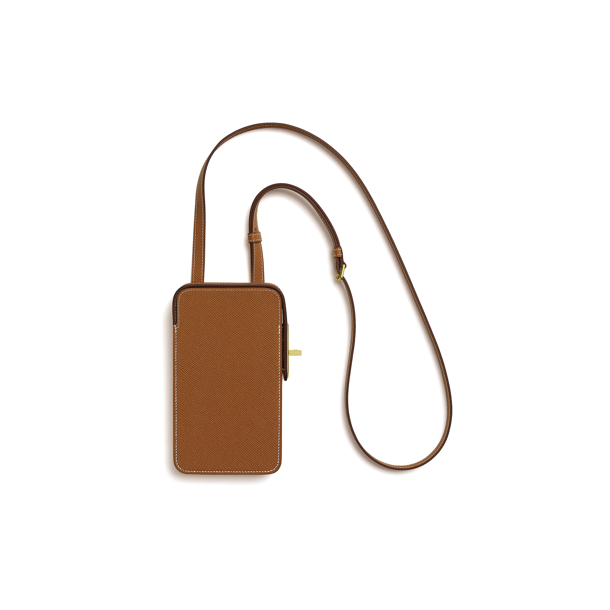HERMÈS MASTER HAC A BOX PHONE CASE GOLD HARDWARE H08416 (17.5*10.3*2.4cm)